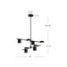 Kuzco Lighting - CH96840-BK - LED Chandelier - Jayden - Black