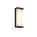 Kuzco Lighting - EW70714-BK - LED Exterior Wall Mount - Bravo - Black