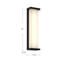 Kuzco Lighting - EW70720-BK - LED Exterior Wall Mount - Bravo - Black