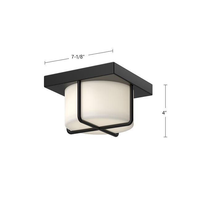 Kuzco Lighting - FM45907-BK/OP - LED Flush Mount - Regalo - Black/Opal Glass