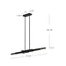 Kuzco Lighting - LP29560-BK - LED Linear Pendant - Enzo - Black