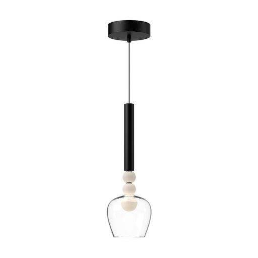 Rise LED Pendant Black/Clear
