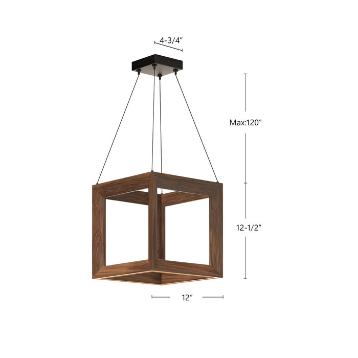 Kuzco Lighting - PD32901-WT - LED Pendant - Morina - Walnut