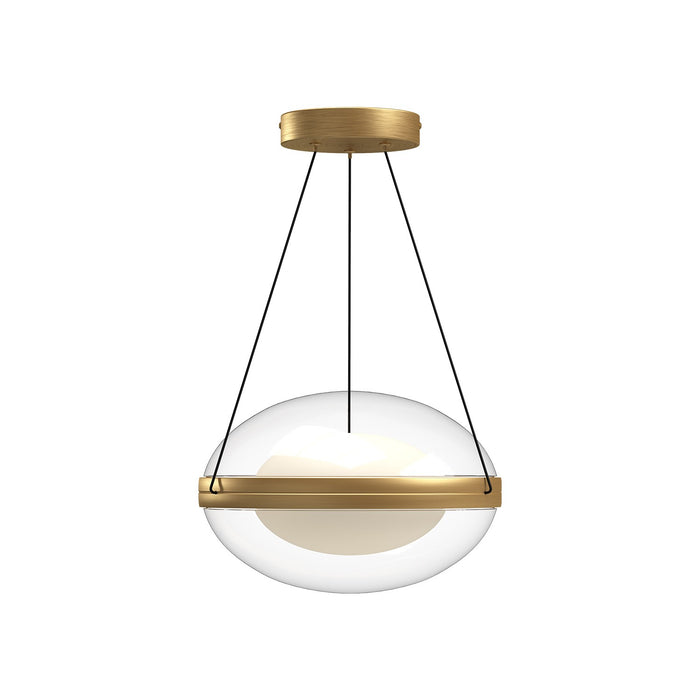 Kuzco Lighting - PD76312-BG/OP - LED Pendant - Virgo - Brushed Gold/Opal Glass
