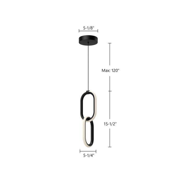Kuzco Lighting - PD92615-BK - LED Pendant - Airen - Black
