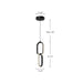 Kuzco Lighting - PD92615-BK - LED Pendant - Airen - Black