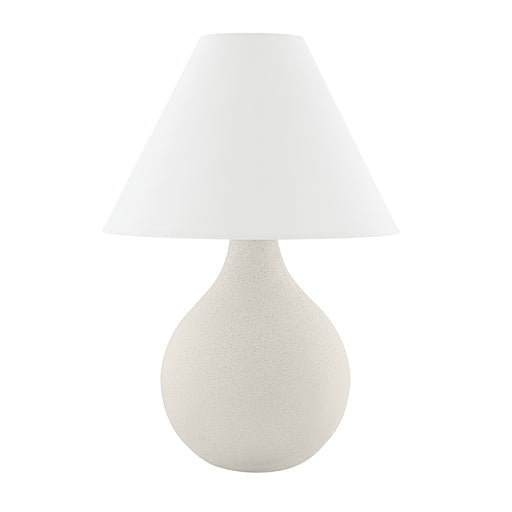 Helena One Light Table Lamp Aged Brass/Ceramic Matte White Speck