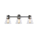 Artcraft - AC11803NB - Three Light Vanity - Kanata - Black & Brushed Nickel