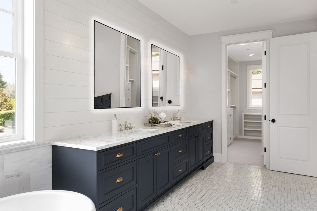 Artcraft - AM325 - LED Wall Mirror - Reflections - Matte Black