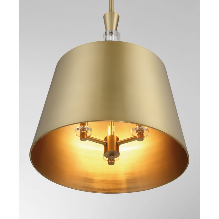 Metropolitan - N7553-695 - Three Light Pendant - Baratti - Soft Brass
