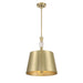 Metropolitan - N7553-695 - Three Light Pendant - Baratti - Soft Brass