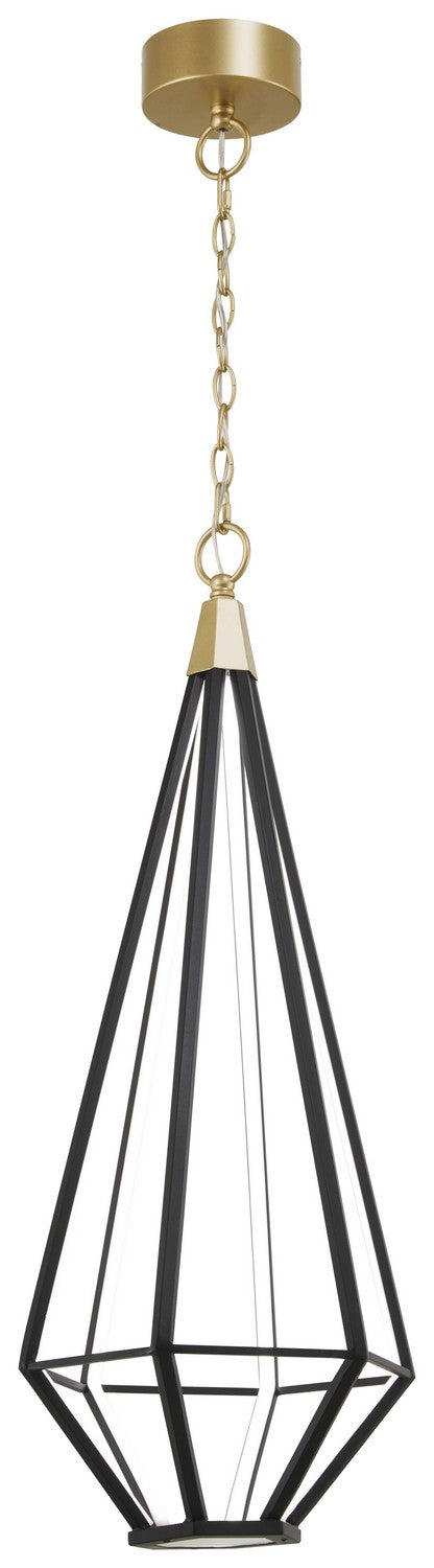 George Kovacs - P5521-726A-L - LED Pendant - Dripping Gems - Soft Brass And Black