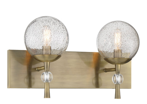 POPULUXE Two Light Bath Vanity Oxidized Aged Brass