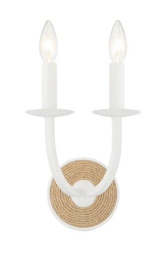 LANTON Two Light Wall Sconce Sand White