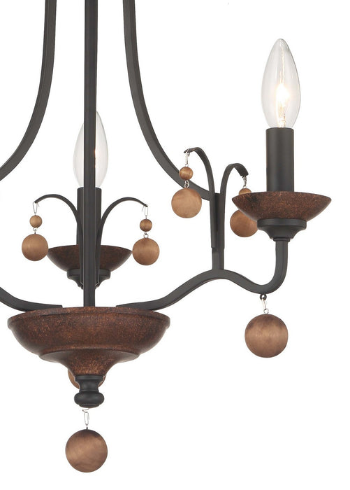 Minka-Lavery - 2662-723 - Three Light Semi Flush Mount - Colonial Charm - Old World Bronze