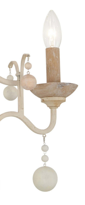 Minka-Lavery - 2663-717 - Three Light Chandelier - Colonial Charm - White Wash