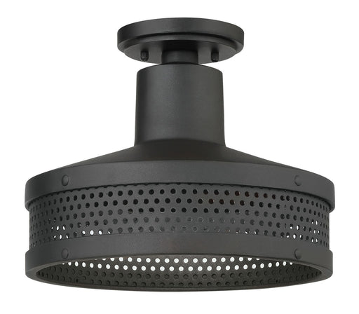 Abalone Point One Light Outdoor Flush Mount Sand Coal