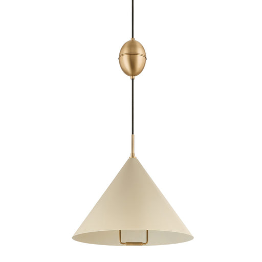 Fontana One Light Pendant Patina Brass