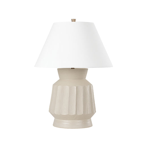 Selma One Light Table Lamp Ceramic Unglazed Gray