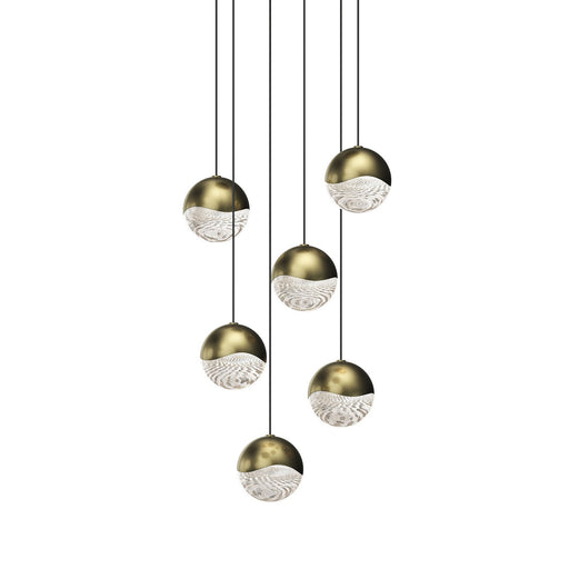 Sonneman - 2915.14-MED - LED Pendant - Grapes - Brass Finish
