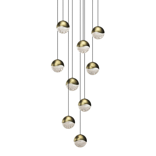 Sonneman - 2916.14-MED - LED Pendant - Grapes - Brass Finish