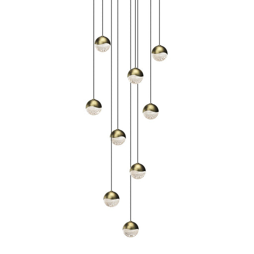 Sonneman - 2916.14-SML - LED Pendant - Grapes - Brass Finish
