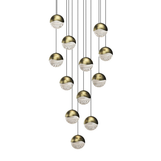 Sonneman - 2917.14-LRG - LED Pendant - Grapes - Brass Finish