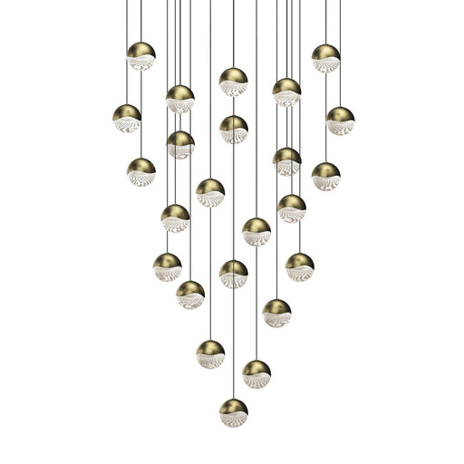 Sonneman - 2918.14-MED - LED Pendant - Grapes - Brass Finish