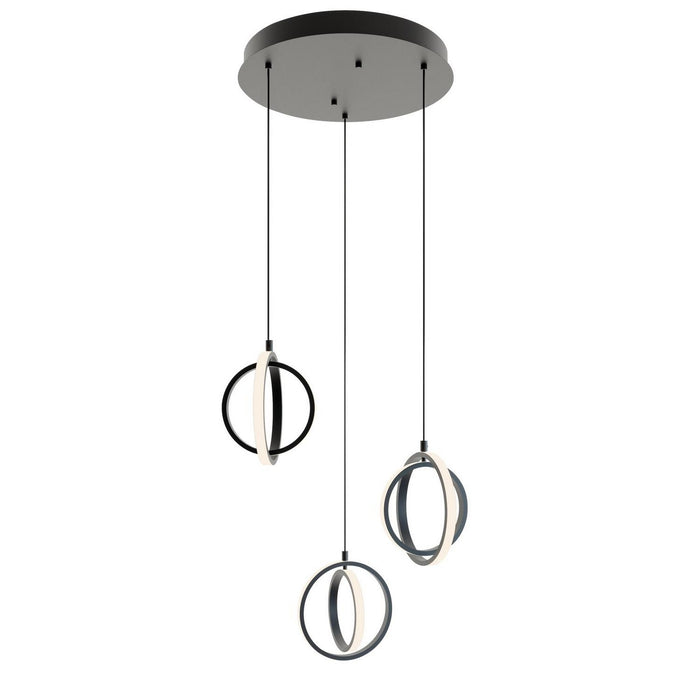 AFX Lighting - LCKP09L30D1BKRND3 - LED Pendant - Lock - Black