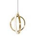 AFX Lighting - LCKP09L30D1SB - LED Pendant - Lock - Satin Brass