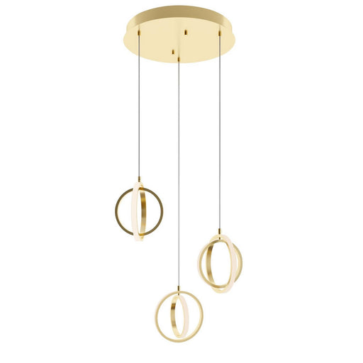 AFX Lighting - LCKP09L30D1SBRND3 - LED Pendant - Lock - Satin Brass