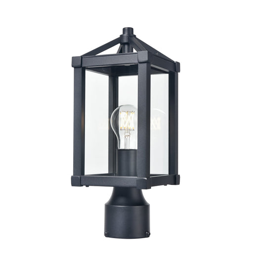 DVI Lighting - DVP41277BK-CL - One Light Outdoor Post Mount - Nipigon Outdoor - Black With Clear Glass