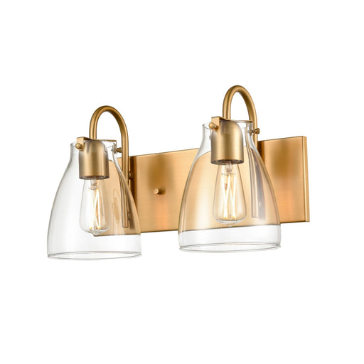 DVI Lighting - DVP47022BR-CL - Two Light Vanity - Emma - Brass With Clear Glass