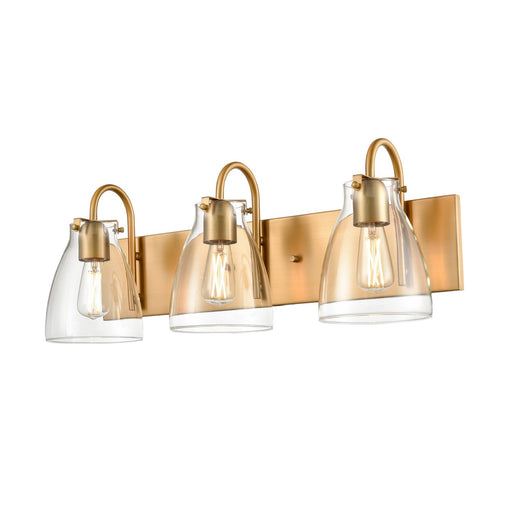 DVI Lighting - DVP47043BR-CL - Three Light Vanity - Emma - Brass With Clear Glass