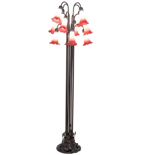 Pink 12 Light Floor Lamp