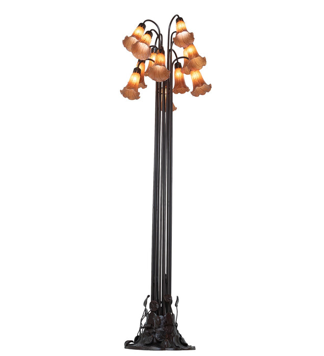 Meyda Tiffany - 15874 - 12 Light Floor Lamp - Amber - Mahogany Bronze