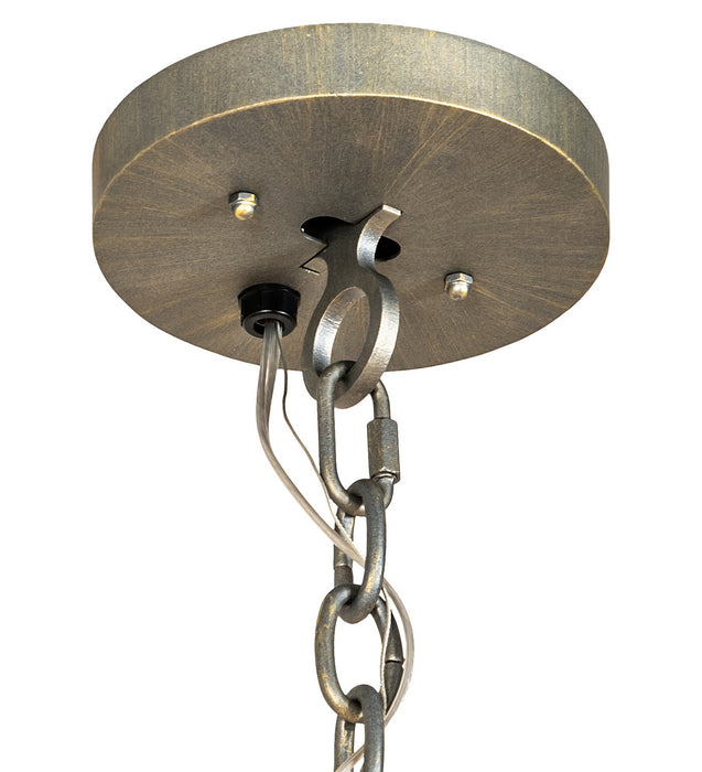 Meyda Tiffany - 242372 - Six Light Pendant - Mosier - Antique Brass