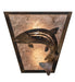 Meyda Tiffany - 258986 - Two Light Wall Sconce - Leaping Trout - Antique Copper,Burnished