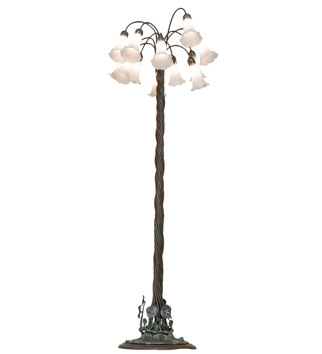 Meyda Tiffany - 262116 - 12 Light Floor Lamp - White - Bronze