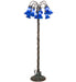 Meyda Tiffany - 262117 - 12 Light Floor Lamp - Blue - Bronze
