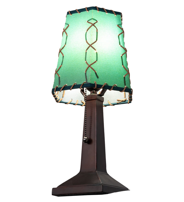Meyda Tiffany - 263177 - One Light Mini Lamp - Greenwood - Mahogany Bronze