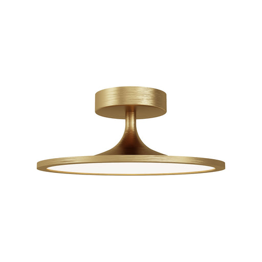 Issa LED Semi Flush Mount Brushed Gold