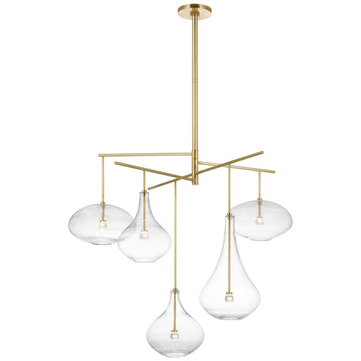 Visual Comfort Signature - CD 5025SB-CG - LED Chandelier - Lomme - Soft Brass