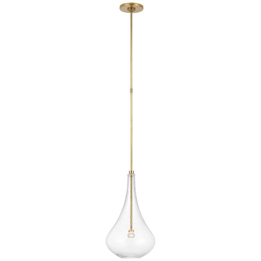 Visual Comfort Signature - CD 5027SB-CG - LED Pendant - Lomme - Soft Brass