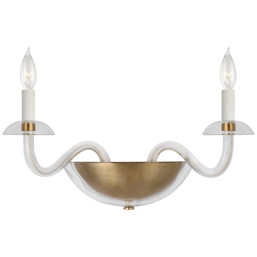 Visual Comfort Signature - PCD 2020CG/HAB - LED Wall Sconce - Brigitte - Clear Glass And Hand-Rubbed Antique Brass