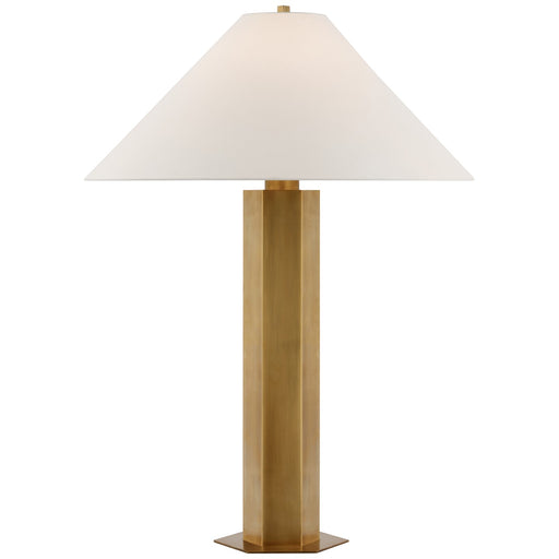 Visual Comfort Signature - PCD 3000HAB-L - LED Table Lamp - Olivier - Hand-Rubbed Antique Brass