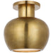 Visual Comfort Signature - PCD 4120HAB - LED Flush Mount - Comtesse - Hand-Rubbed Antique Brass