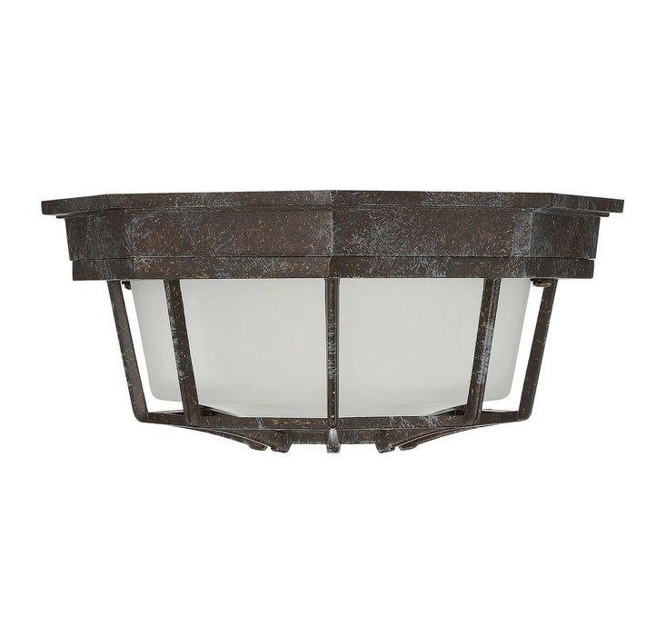 Savoy House - 5-2066-72 - One Light Flush Mount - Exterior Collections - Rustic Bronze