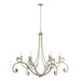 Hubbardton Forge - 105055-SKT-84 - Six Light Chandelier - Bella - Soft Gold