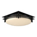 Hubbardton Forge - 124394-SKT-10-GG0097 - Two Light Semi-Flush Mount - Banded - Black